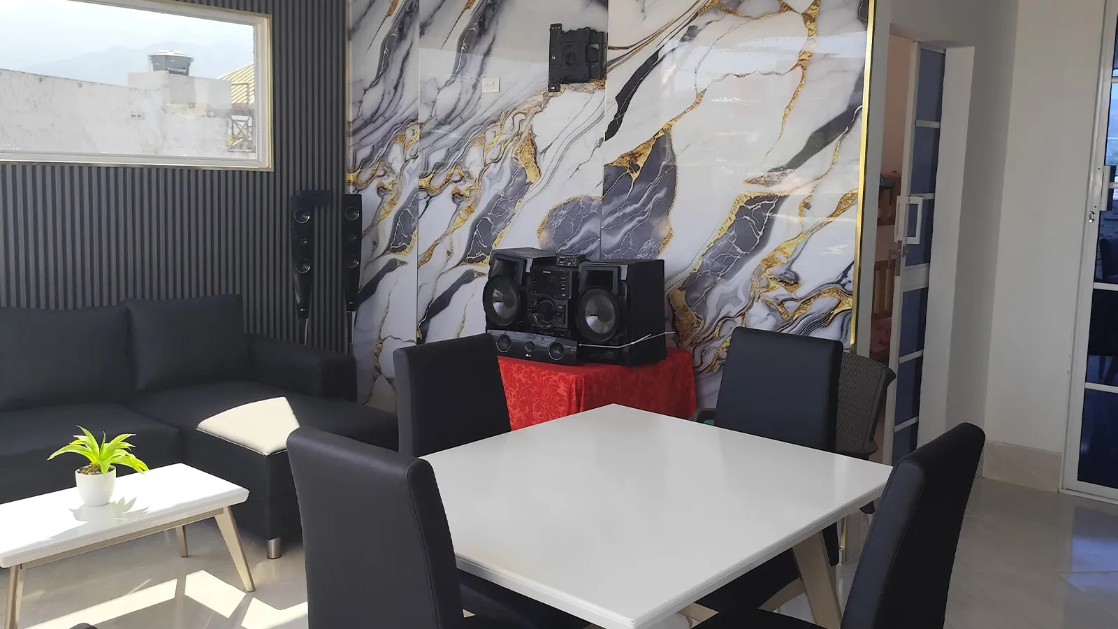 cabaña en santa marta con comedor