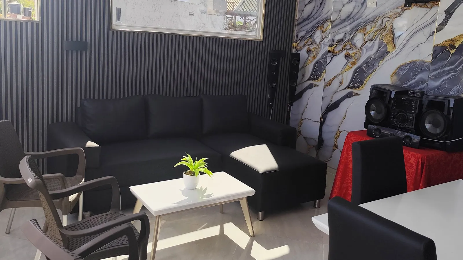 alquiler de cabaña en santa marta para 7 personas con sala de estar